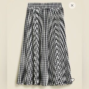 JCrew Spring ‘24 Gwyneth Gingham Pleated Skirt swingy sold out @JCrew